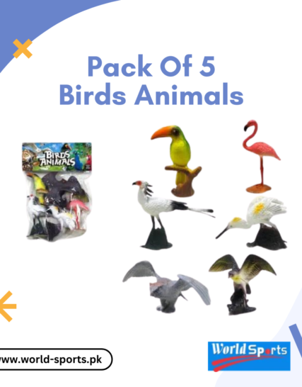 Pack of 5 Birds & Animal Figurines – Realistic Wildlife Miniature Toy Set for Kids & Collectors